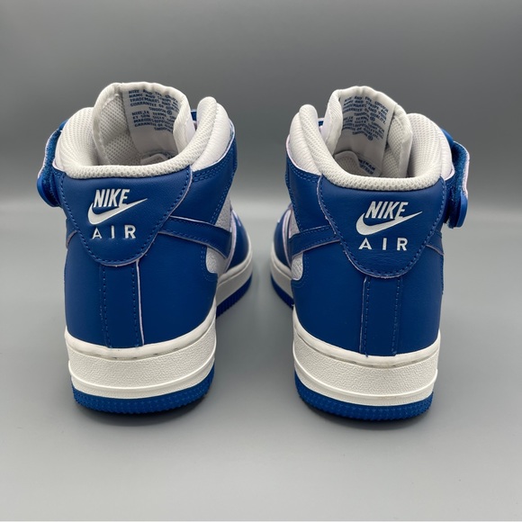 Women's Air Force 1 '07 Mid - Classic White and Military Blue Size 6.5 - Picture 6 of 13